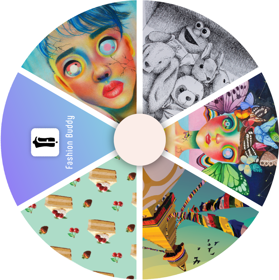 wheel of artworks