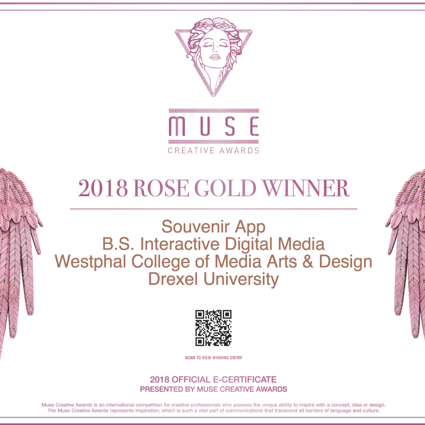 Souvinear Wins 2018 Muse Award